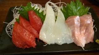 刺身三点盛り