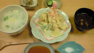 車海老と穴子の天ぷら定食