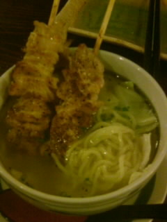 焼き鳥と仕上げラーメン