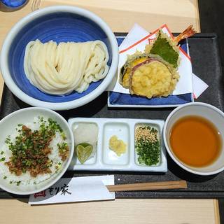 もり家の天ぷら・ご飯セット