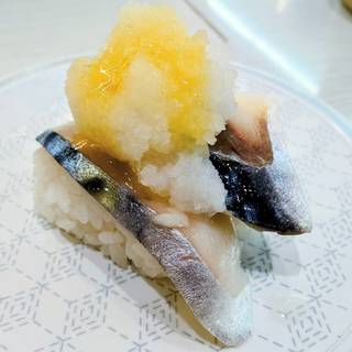 しめさばおろし盛り（沖縄県産シークヮーサーだれ）