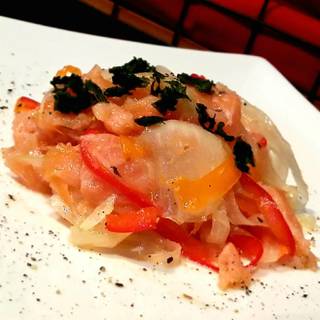 スモークサーモンのマリネ