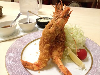 有頭大エビフライ