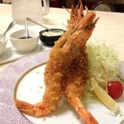 有頭大エビフライ