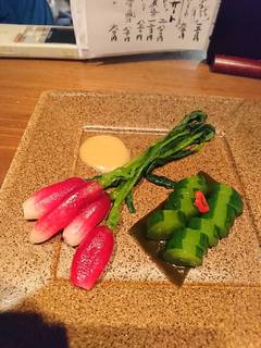 ラディッシュと胡瓜の漬物