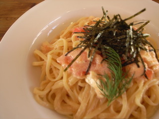 明太子のパスタ