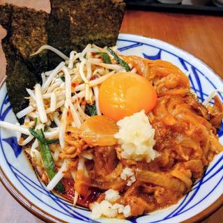 旨辛 肉盛りニラ玉ぶっかけ