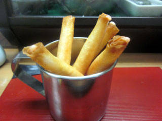 明太子のチーズ巻き