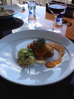 三元豚サーロインエンドのコンフィ　トマトフォンデュ