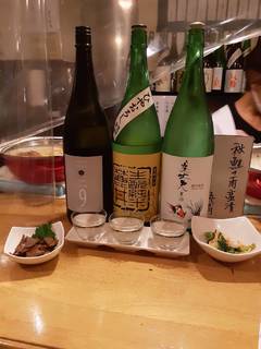 日本酒３種盛