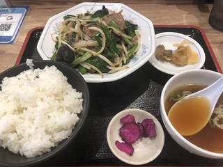 レバニラ炒め定食