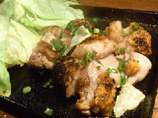 会津地鶏の鉄板焼き