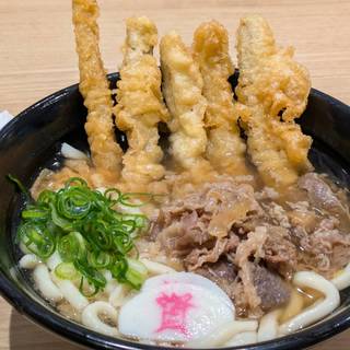 肉ごぼ天うどん