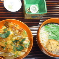 焼き穴子柳川丼　と　飛龍頭煮麺