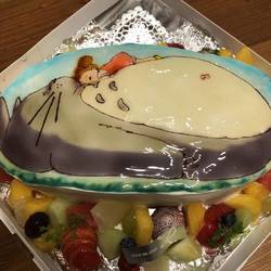 手書きイラスト入り誕生日ケーキ