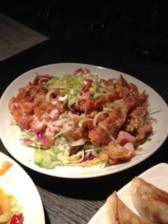 若鶏のパリパリ一枚揚げ