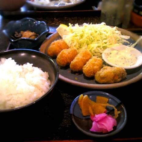 カキフライ定食