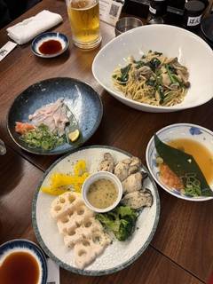 牡蠣ペペロンチーノ