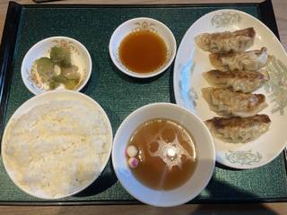 焼き餃子定食