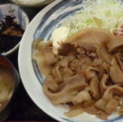 豚生姜焼定食