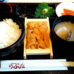 道の駅 あぷた レストラン うに丼コーナー 地図 写真 室蘭 海鮮丼 ぐるなび