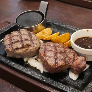 熟成赤身ステーキ＆ビーフ１００％超粗びきステーキバーグ