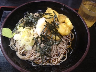 冷小海老天おろしそば