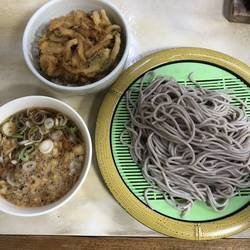 つけ蕎麦とミニかき揚げ丼セット