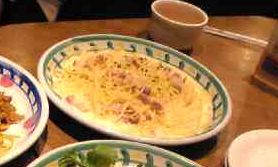 フレッシュ卵の手作りカルボナーラ