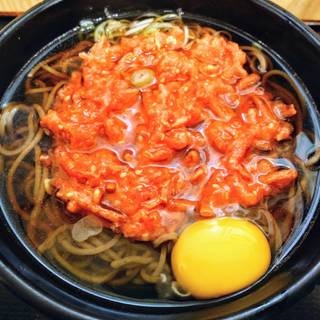 紅生姜天そば
