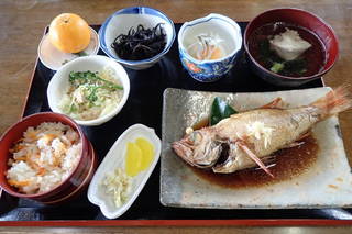 つばき定食（のどぐろ）