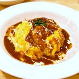 本格デミグラソースのオムライス