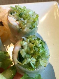 海老と豚肉の生春巻き