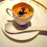 海老とサツマイモの小さなスープ