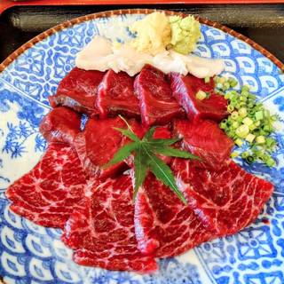 くじら肉刺身　刺身3種盛り