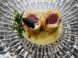 マグロとキャビア