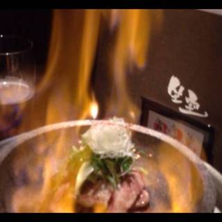 バームクーヘン豚の天然岩塩火石焼き