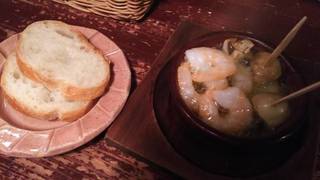 エビのアヒージョ