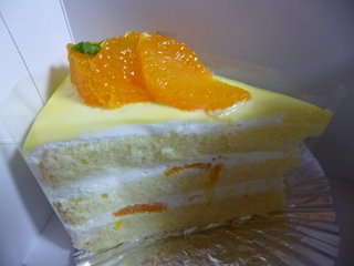清見オレンジのショートケーキ