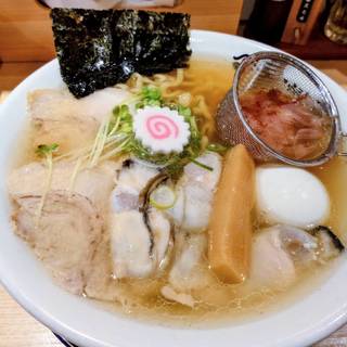 かきラーメン　追いかつお＋貝だし