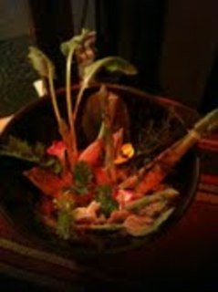 植木鉢のサラダ