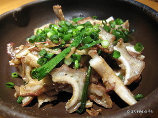 カジキの胃袋にんにくバター炒め