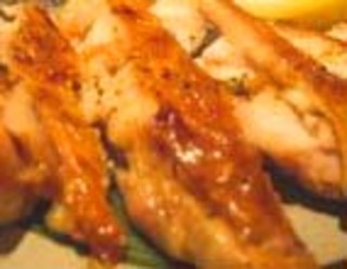 地鶏モモ肉の黒七味醤油焼き