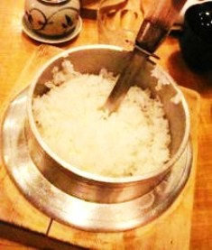 白米小釜炊き