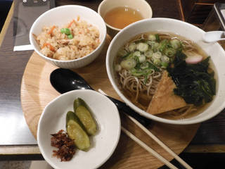 かやくご飯セット蕎麦