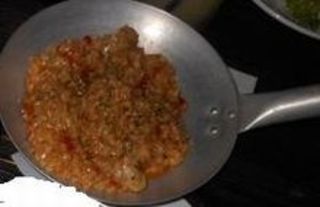 鶏とドライトマトのクリーム　リゾット