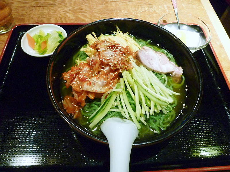 グリーン冷麺