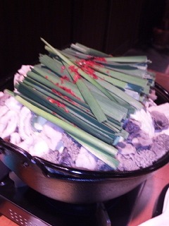 もつ鍋　醤油味