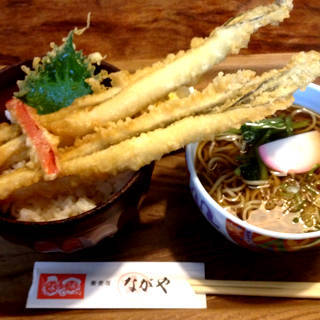 穴子丼とかけ蕎麦