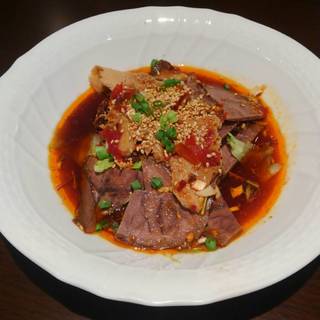 豚バラ肉のニンニクソースかけ